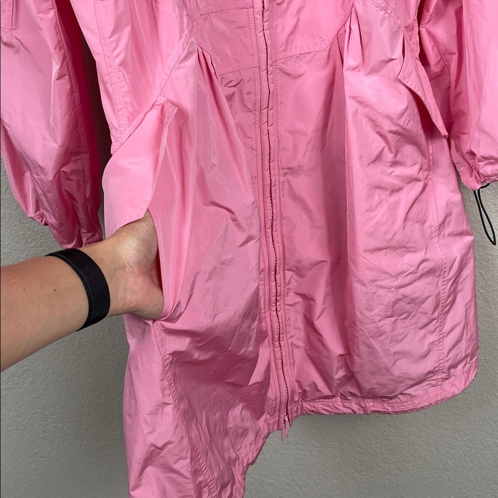 Nwt Ermanno Scervino Pink Full Zip Parka Jacket Windbreaker Sz 40 — image 6 of 8
